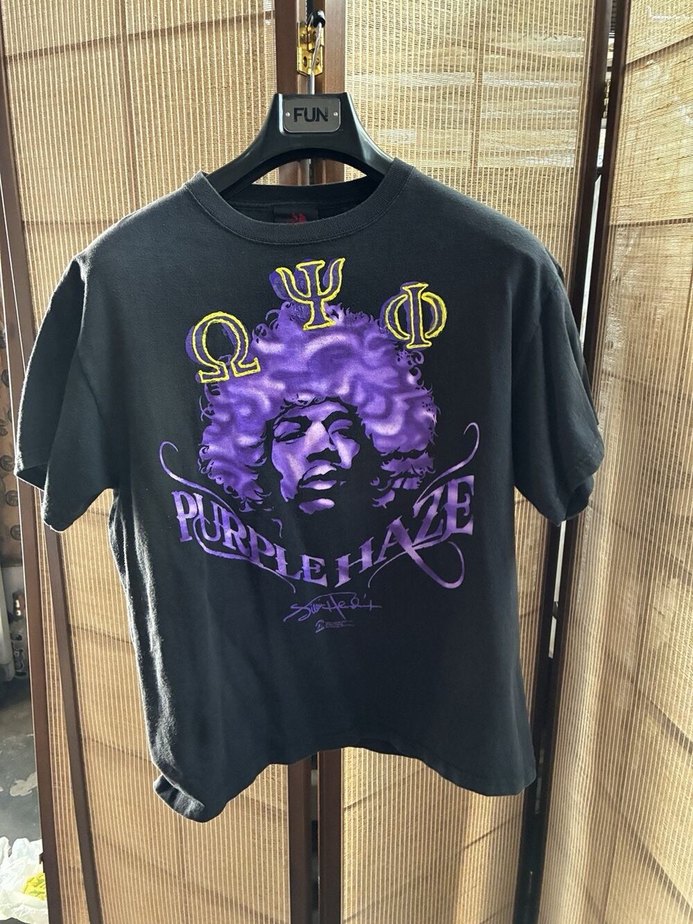 Jimi Hendrix Purple Haze Size Large Zion Tag Music Shirt JEN8902